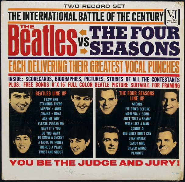 "The Beatles vs. The Four Seasons" VEE-JAY DX-30 Original Double Album